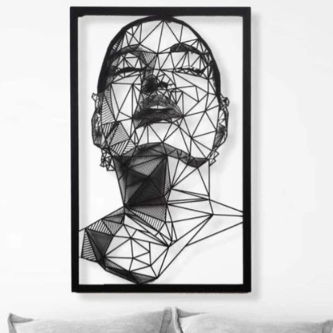 تابلو لیزری فلزی مدرن T119