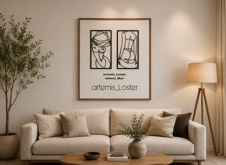 تابلو لیزری دیواری مدرن t105