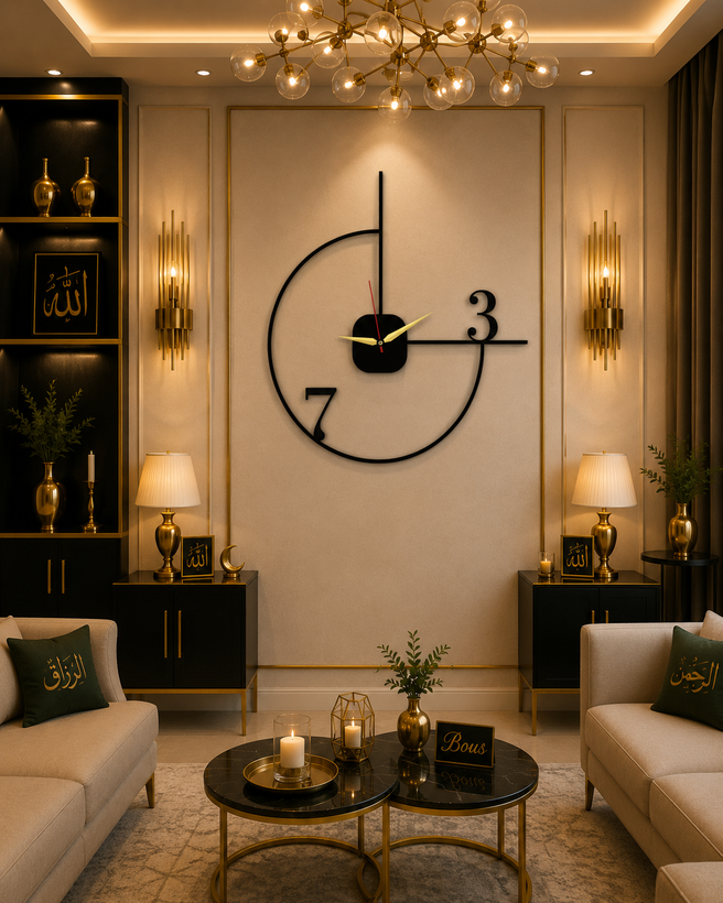 ساعت دیواری مدرن فلزی بی صدا H۴۰۰