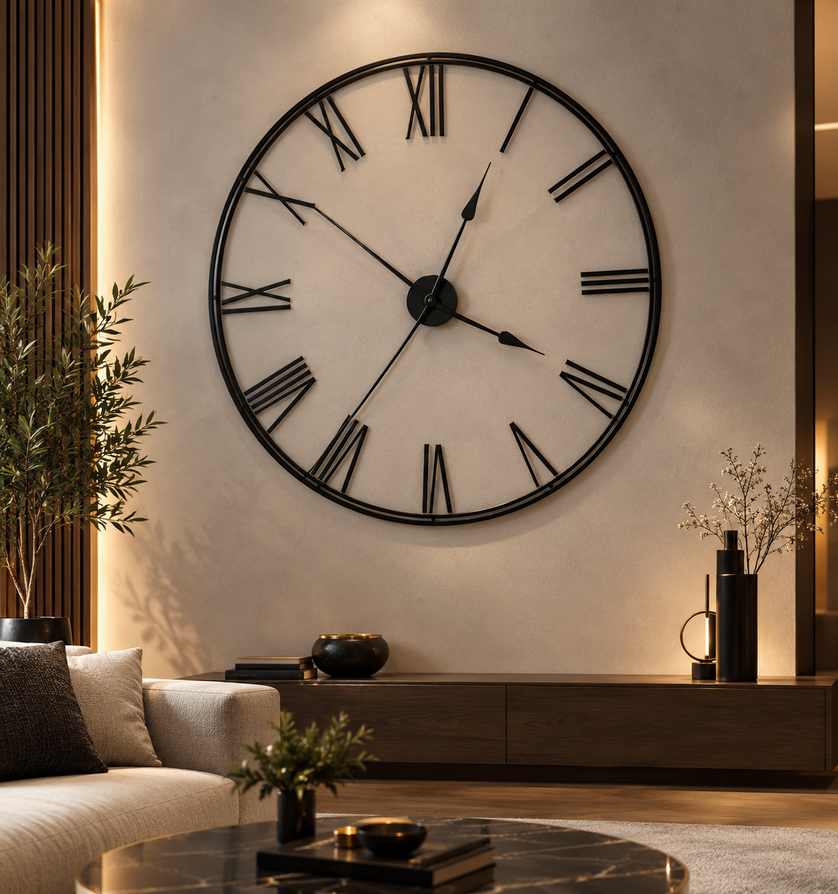 ساعت دیواری مدرن طراحی مینیمال فلزی H103