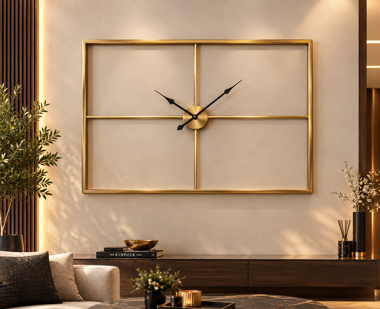 ساعت دیواری مدرن طراحی مینیمال فلزی H110
